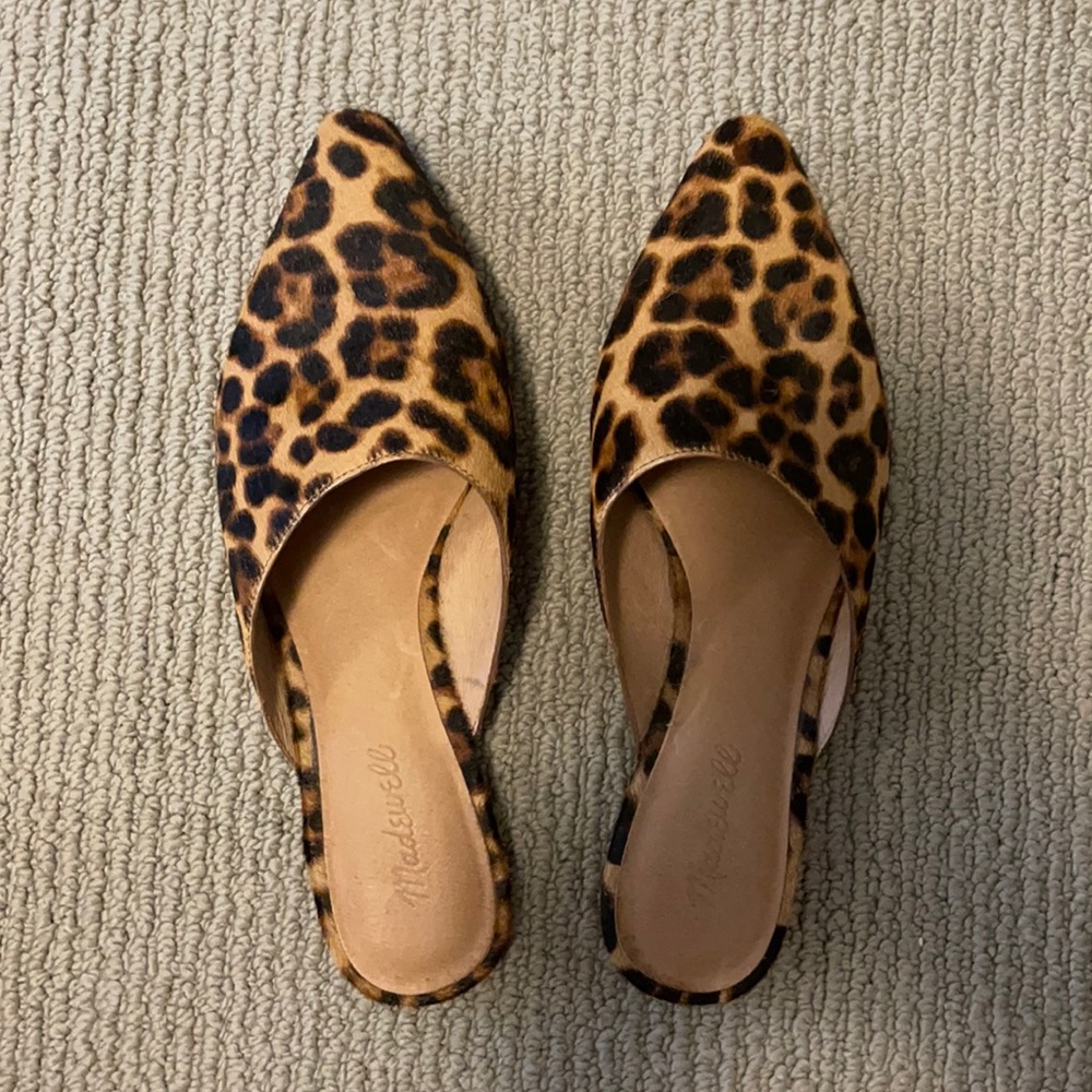 Madewell Cheetah Print Slide on Mules